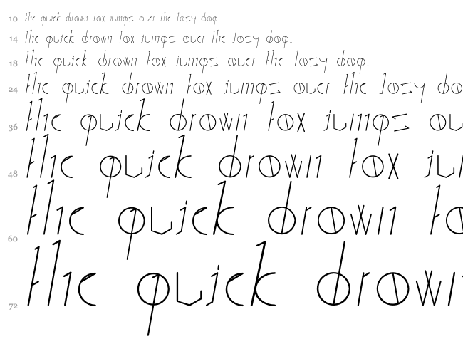 Sticks & Stones font waterfall